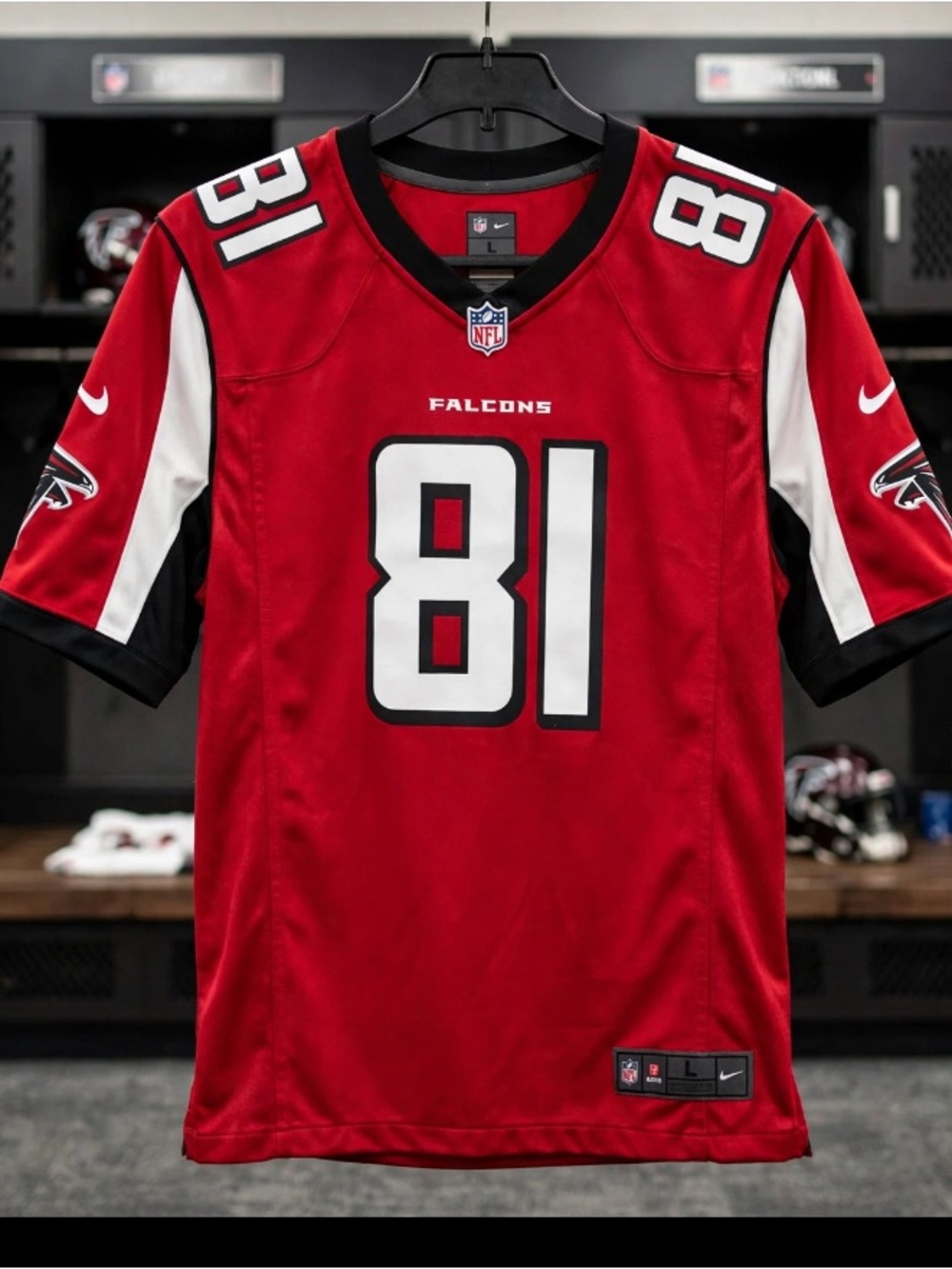NIKE On Field Austin Hooper Atlanta Falcons Jersey Size Adult Large NFL Players